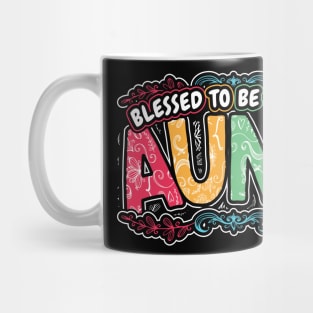 Blessed to be Called Aunt Floral Style Mug